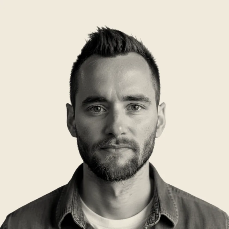 Victor Vatus, black-and-white portrait photograph